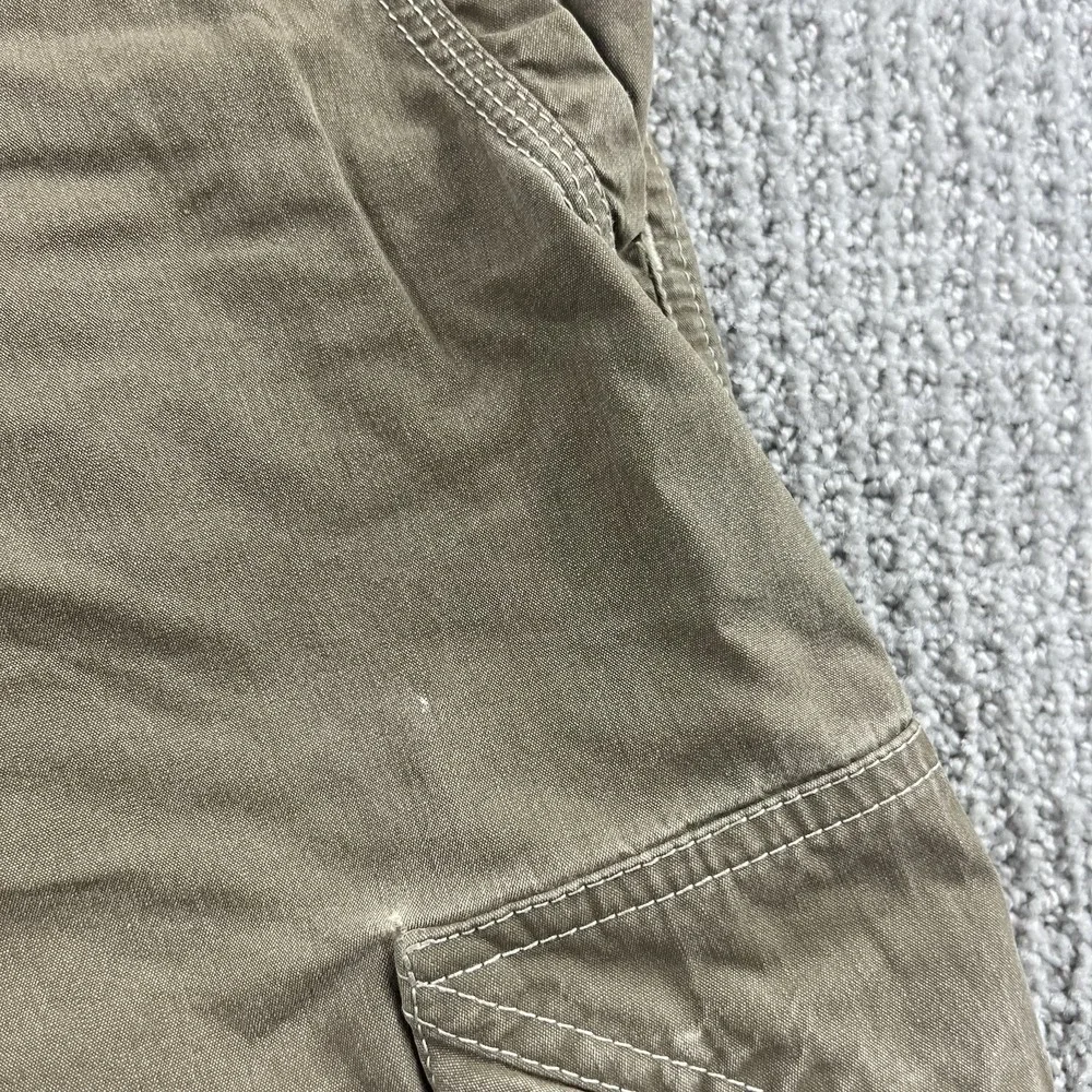Kuhl Men's Vintage Patina Dye Hiking Shorts Zip Cargo Pockets Size 34 Olive